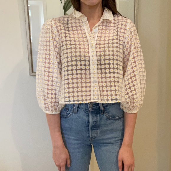 zara daisy shirt